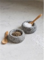 Granite Salt & Pepper pots by Garden Trading